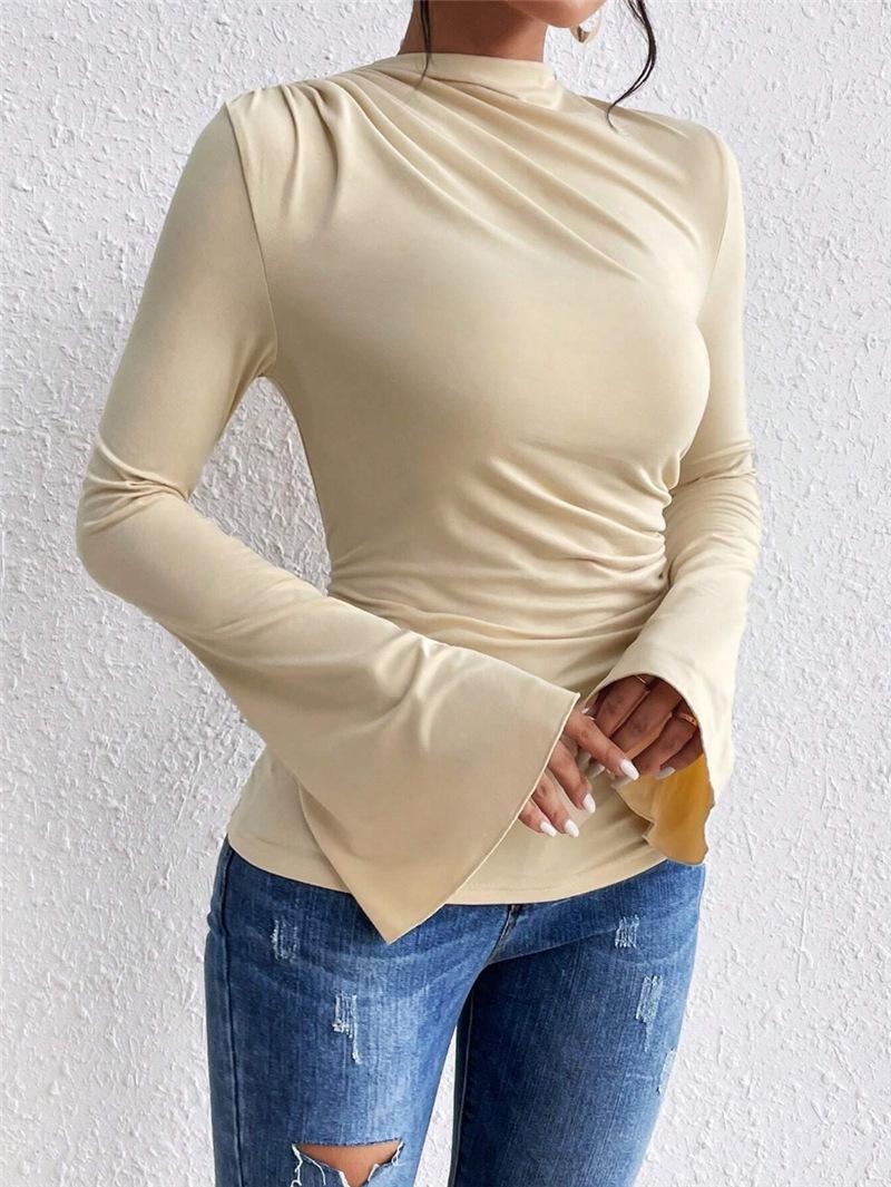 Donna Blusa In Seta  | Camicie Abbigliamento beige chiaro