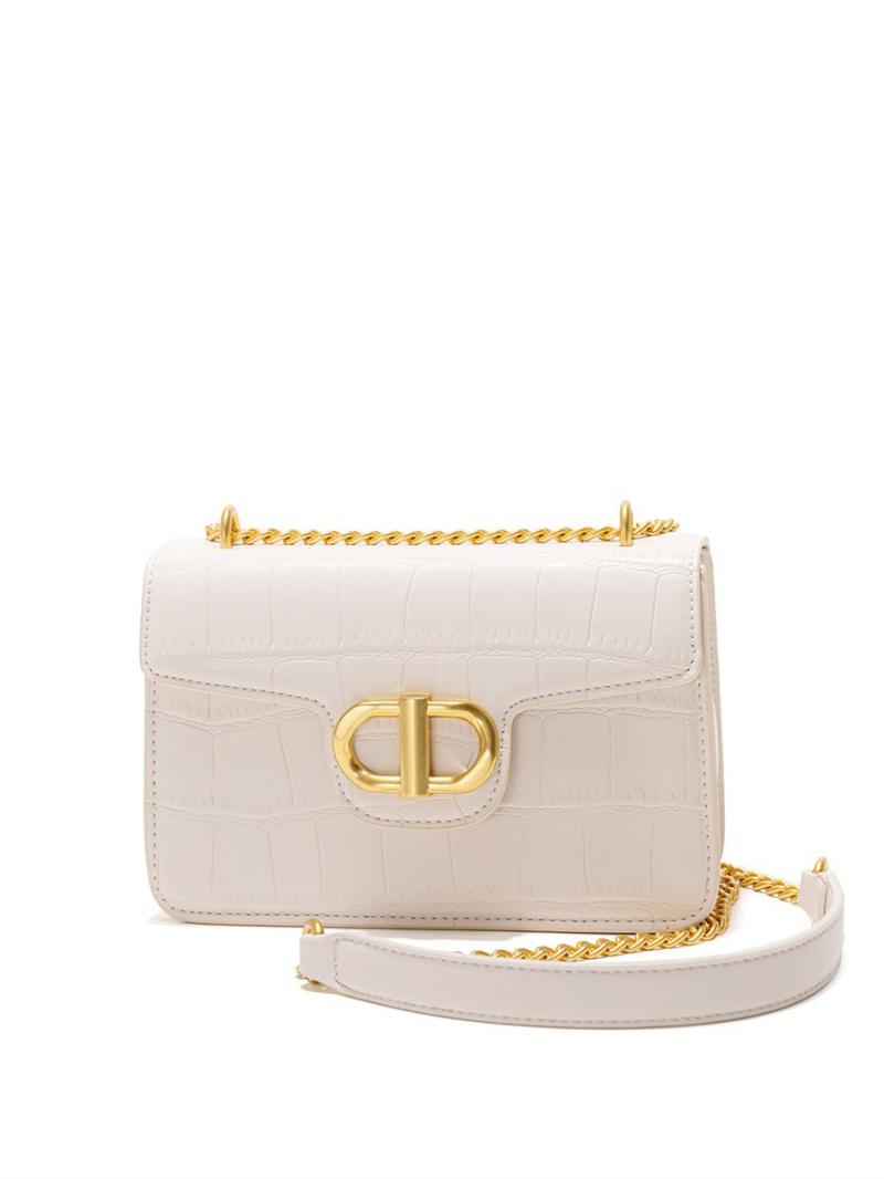 Donna Borsa B-Buzz 17 Mini In Pelle Di Vitello Con Goffratura Effetto Coccodrillo  | Borse Accessori beige