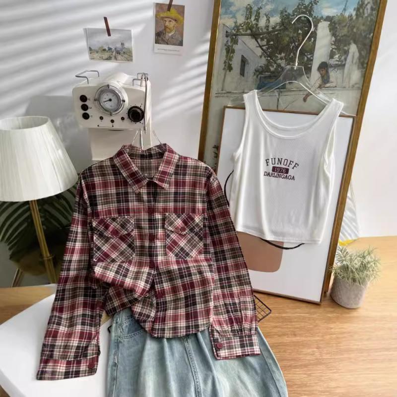 Donna Giacca Corta In Tartan  | Cappotti E Giubbotti Abbigliamento beige