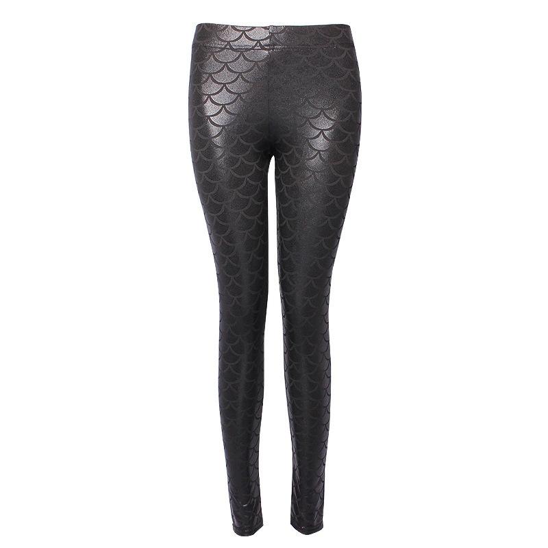 Donna Leggings In Pelle Impunturata  | Pantaloni Abbigliamento Donna