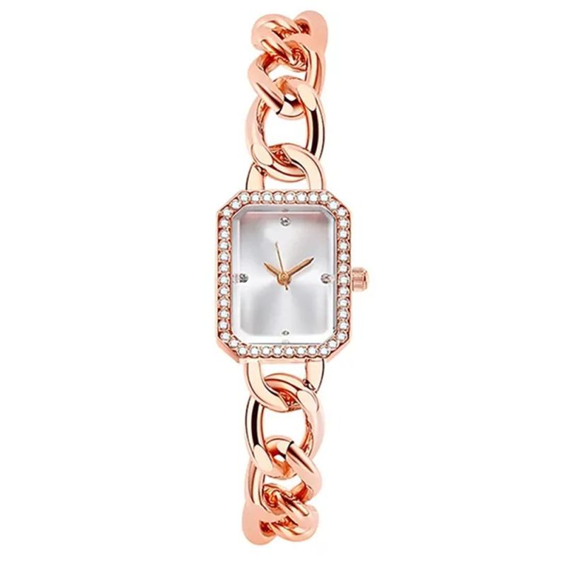 Donna Orologio In Acciaio Con Catena Gioiello  | Orologi Accessori color oro rosa