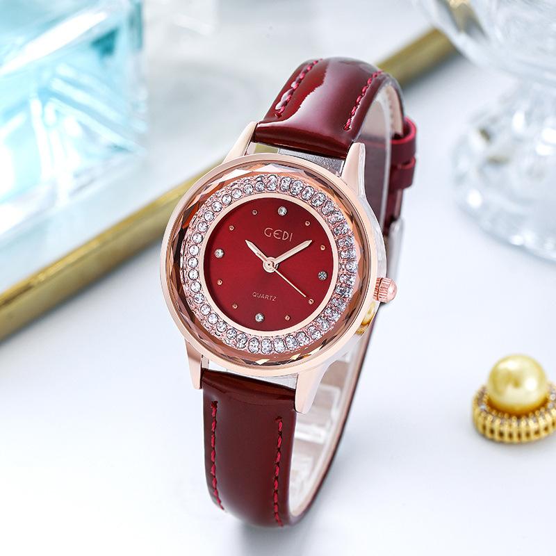 Donna Orologio Rosa In Silicone Con Brill  | Orologi Accessori Acciaio