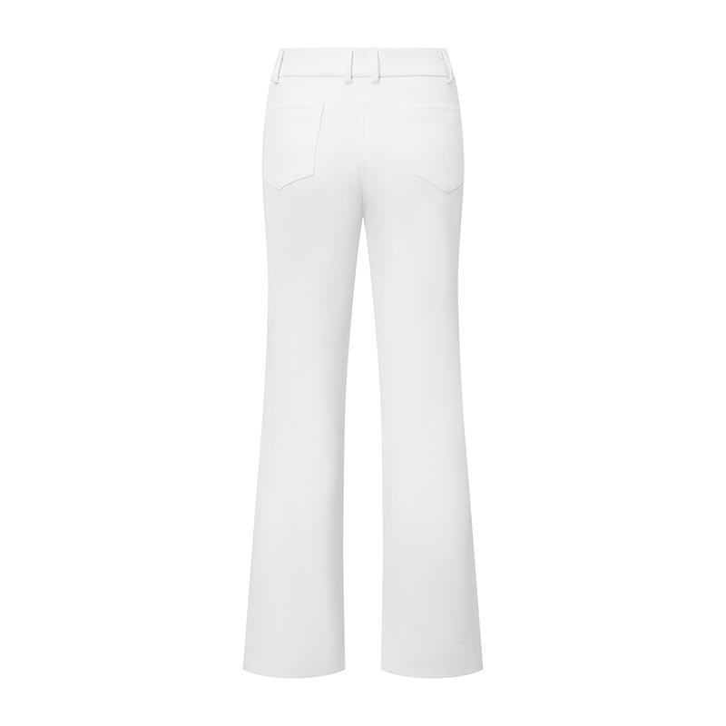 Donna Pantaloni A Vita Alta In Crêpe  | Pantaloni Abbigliamento bianco