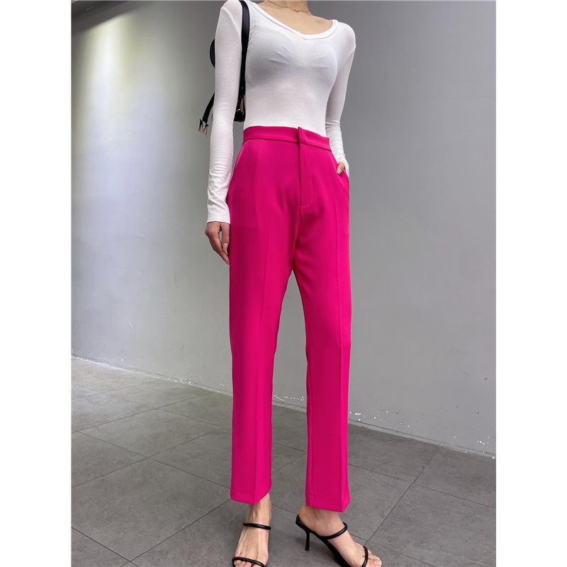 Donna Pantaloni Da Completo In Envers Satin  | Tailleur Abbigliamento Donna