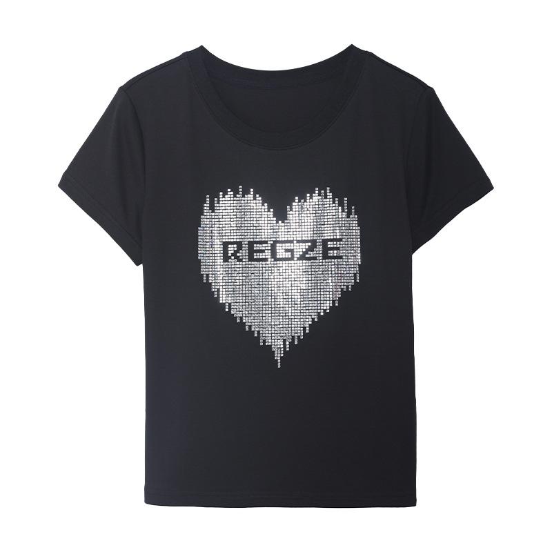 Donna T-Shirt Con Logo E Strass  | T-Shirts Abbigliamento bianco