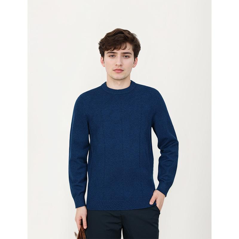 Uomo Maglia Jacquard In Lana E Cashmere  | Cardigan E Maglioni Abbigliamento Cardigan E Maglioni