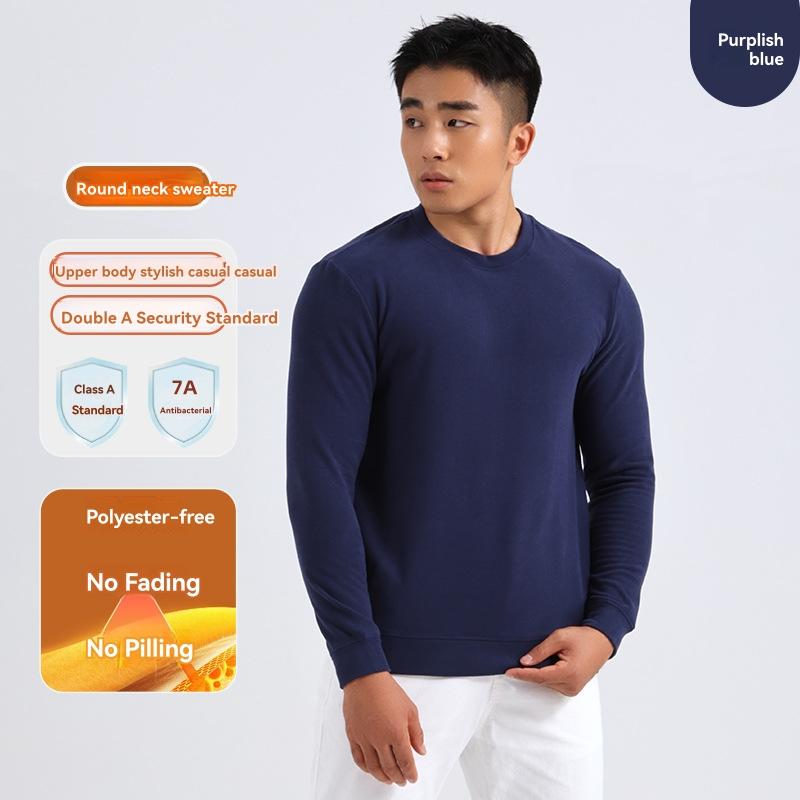 Uomo Maglia Serafino Blu In Lana  | Cardigan E Maglioni Abbigliamento blu scuro