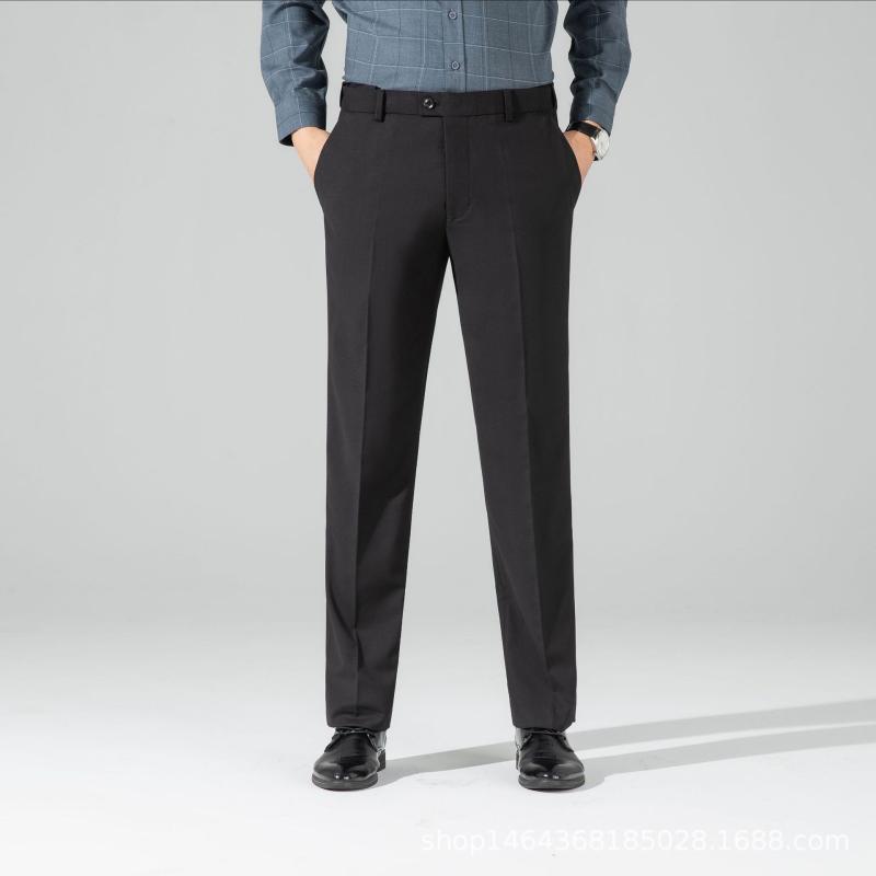 Uomo Pantaloni Eleganti Da  | Pantaloni Abbigliamento blu scuro